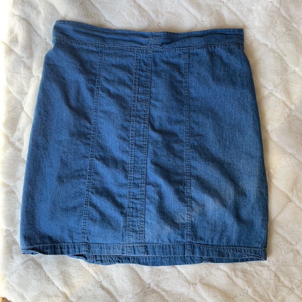 Mini jean skirt